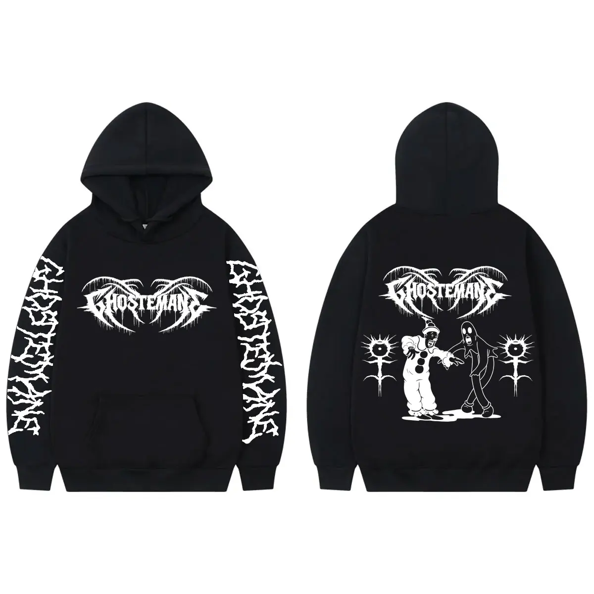 

Singer Ghostemane Album Merch Hoodie Harajuku Trap Metal‌ Style Hooded Sweatshirts Men's Women's Clothing Rock Fashion Pullovers