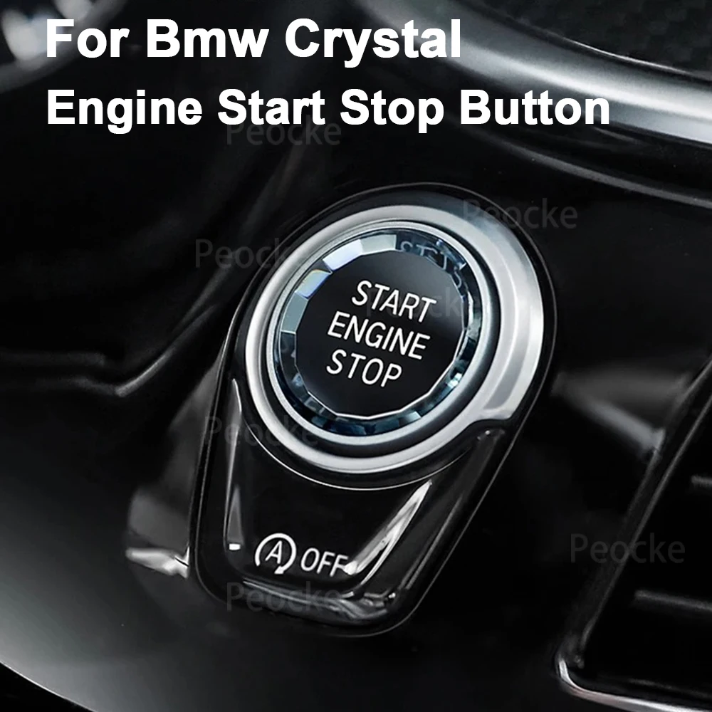 Crystal Car Engine Start Stop Button for BMW F30 F10 F06 F12 F32 F33 G30 G31 G38 F06 F36  F20 Ignition Switch Button Accessories