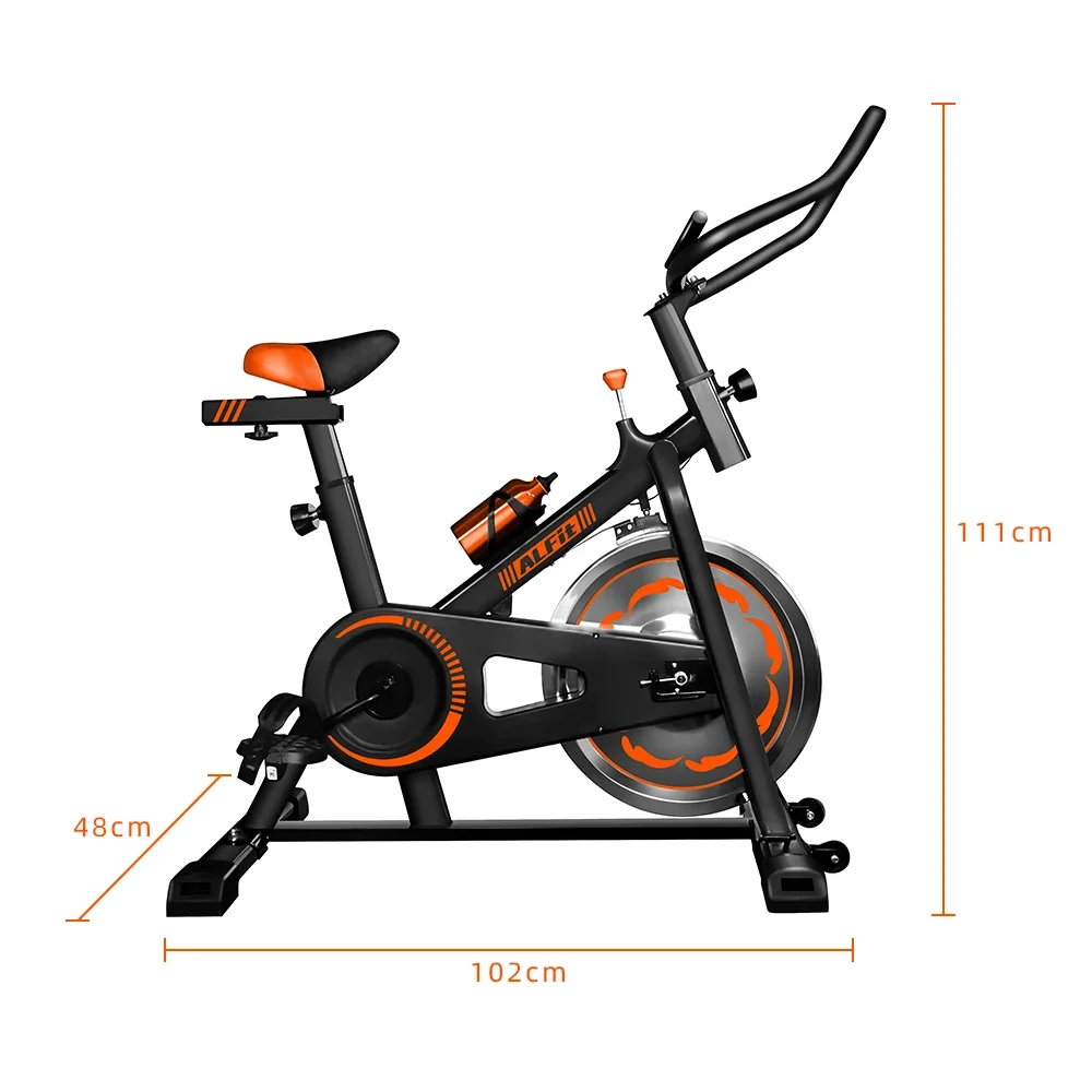 Exercise Bike, Indoor Cycling Bike Stationary, Comfortable Seat Cushion, Multi - Grips Handlebar heavy fly wheels spin bike