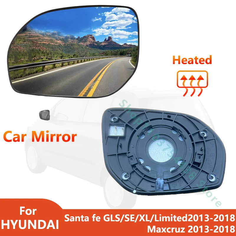 Links und rechts externer Rückspiegel für Hyundai Maxcruz/SANTA FE GLS XL 2013 2014 2015 2016 2017 2018 mit beheiztem 87611/21-B8030 – Detail 3