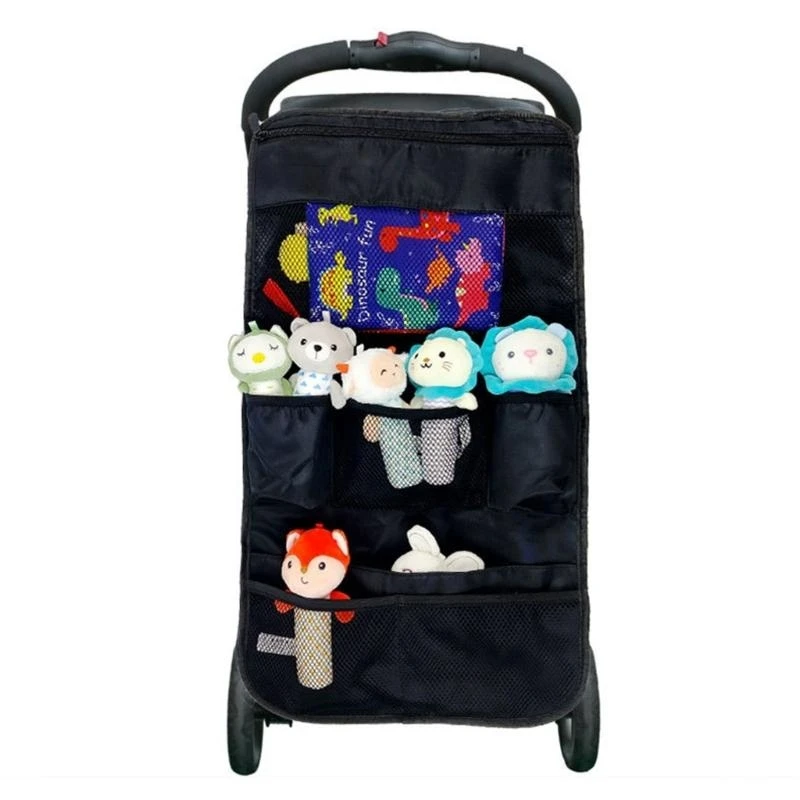 Pushchair Storage Bag Multiple Compartment Bag for Diaper Water Bottle