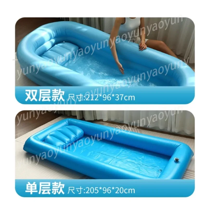

Inflatable Foldable Portable Shower Bed Bath Mat for Home Use