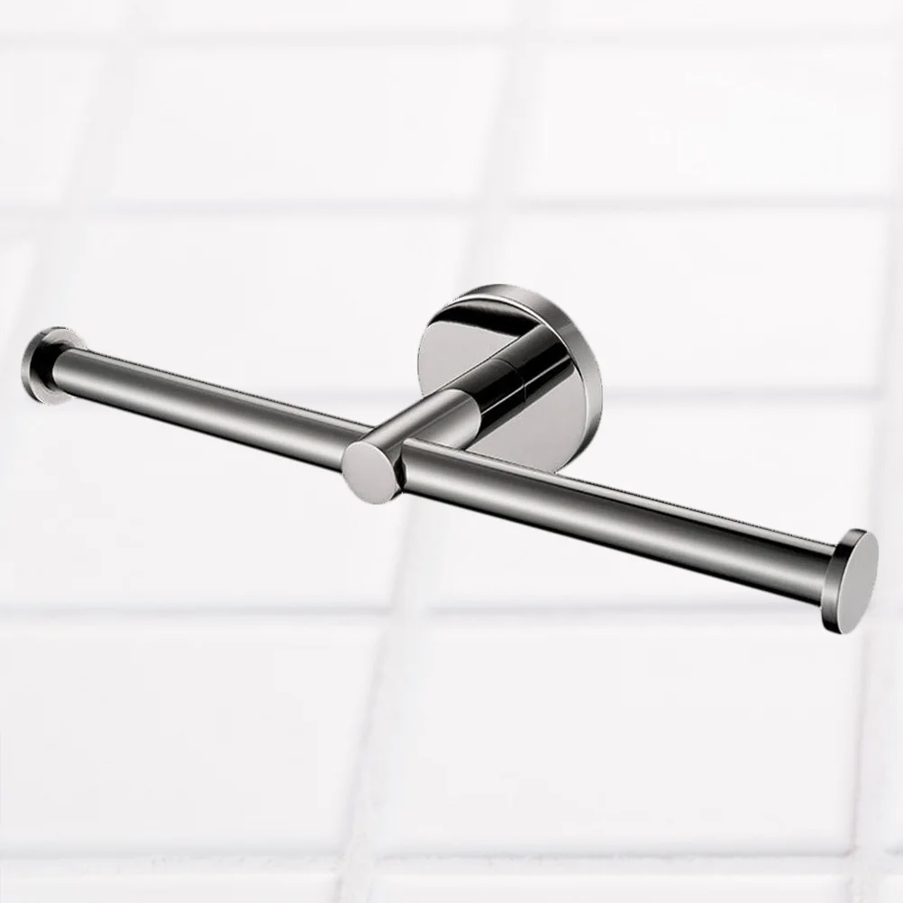 

Double Toilet Paper Holder Wall Mount Tissue Paper Roll Hanger with Shelf for Bathroom Home Office Hotel