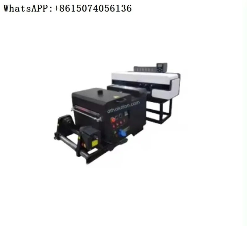 New A3 XP600 DTF printer PET film printer t-sh-irt textile DTF printing machine with po-wder shaker