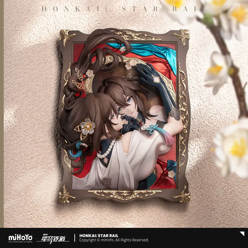 MiHoYo الرسمية لعبة روان مي الشكل هونكاي: ستار السكك الحديدية روان مي مجسمة الإطار اللوحة دمية الكرتون نموذج تأثيري هدايا عيد الميلاد