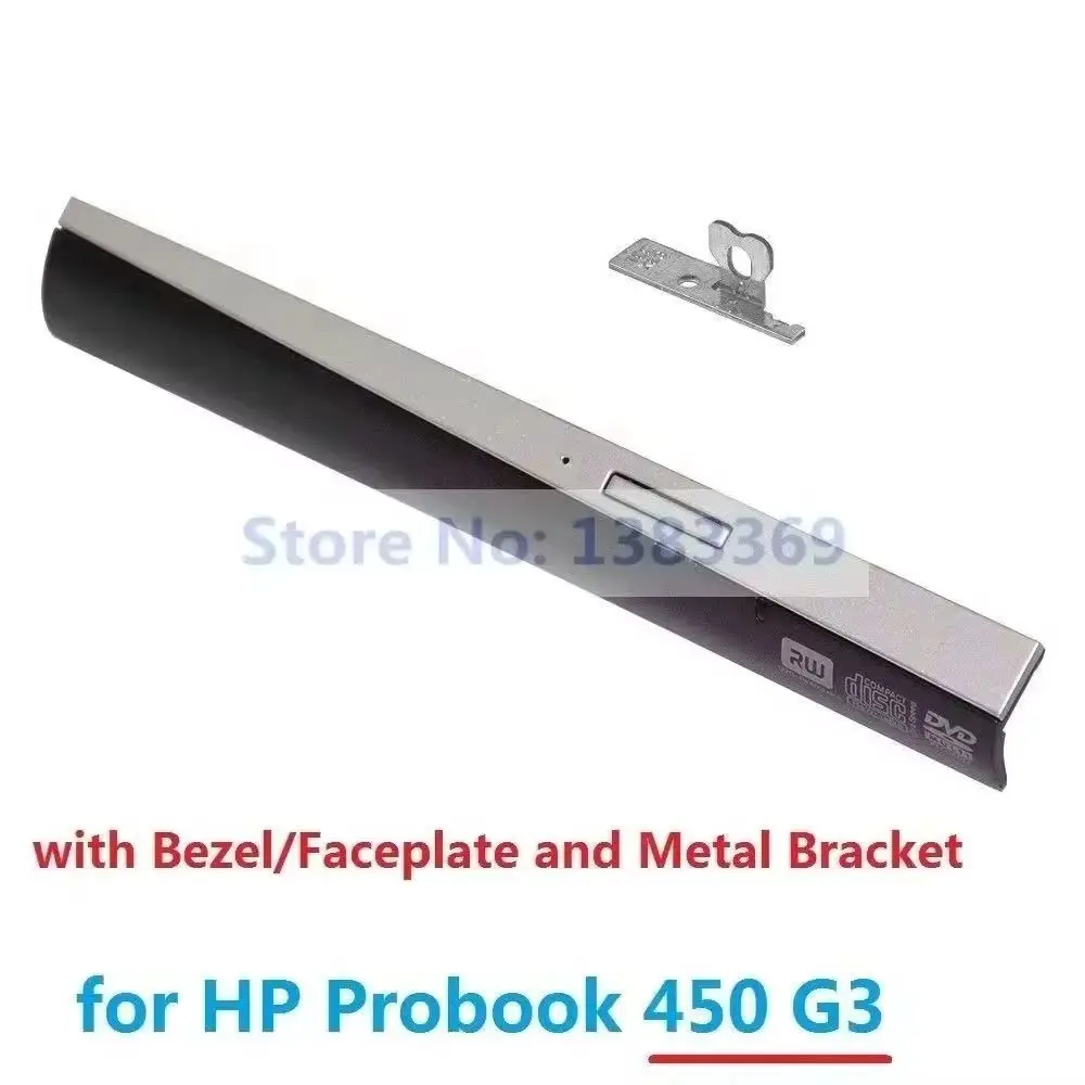 Replacement ODD Optical Drive Bezel Front Panel Faceplate Cover Rear Mounting Metal Bracket Hook for HP ProBook 450 G3 Only