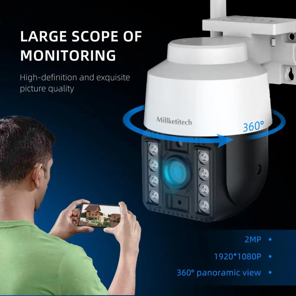 Farfi Tuya Thông Minh 2MP Mini PTZ Camera Wifi H.265 Tự Động Theo Dõi ONVIF Camera IP Không Dây AI Con Người Phát Hiện Kép Ánh Sáng nguồn