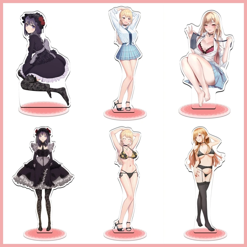 My Dress Up Darling Acrylic Stand Model Kitagawa Marin Figure Cosplay Plate Holder Topper Fans Christmas Desk Decor Plate Gifts