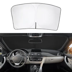 Windshield Sun Shade For BMW 3 Series/F30/F31/F80/M3 2013-2018 Foldable Double Layer UV Block Heat Protection Visor Sun Cover