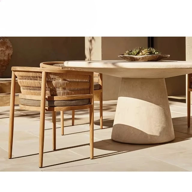 Outstanding Stylish Teak Wooden Outdoor Dining Arm Chair Patio & Garden Furniture