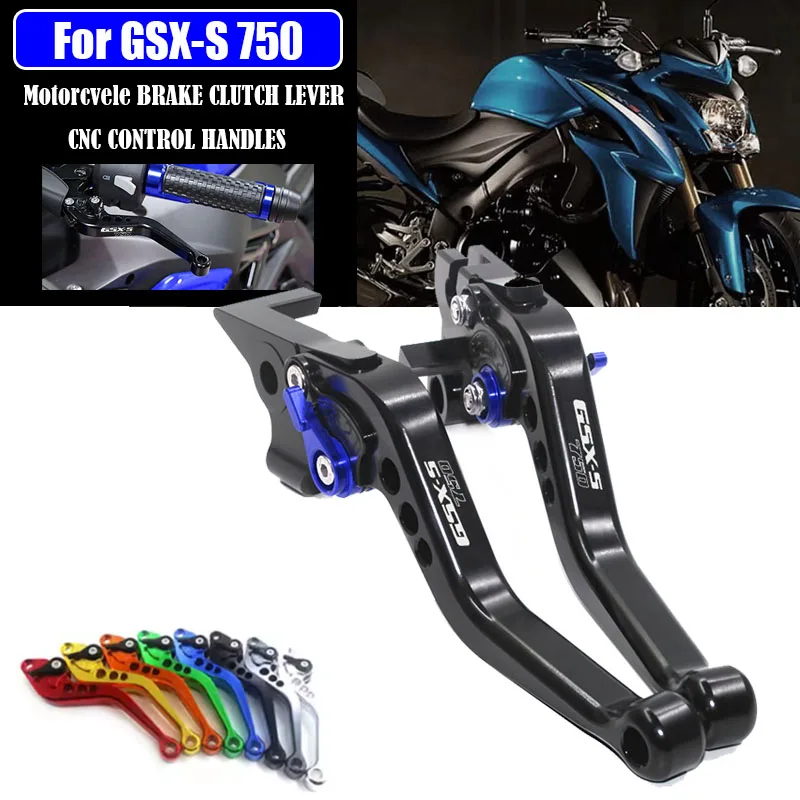 

For GSX S750 GSXS GSX-S GSX S 750 GSXS750 2011- 2022 Motorcycle CNC Accessories Short Brake Clutch Levers Adjustable Handle