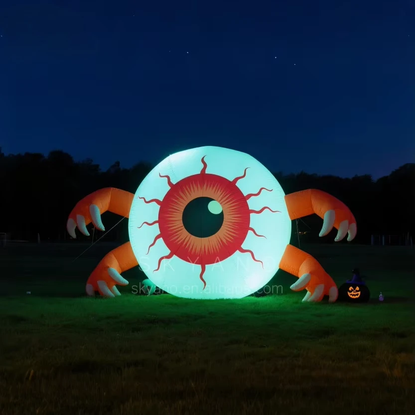Inflatable Horror Eyeball Eyes Inflatable Halloween Horror with LED Light Party Decoration