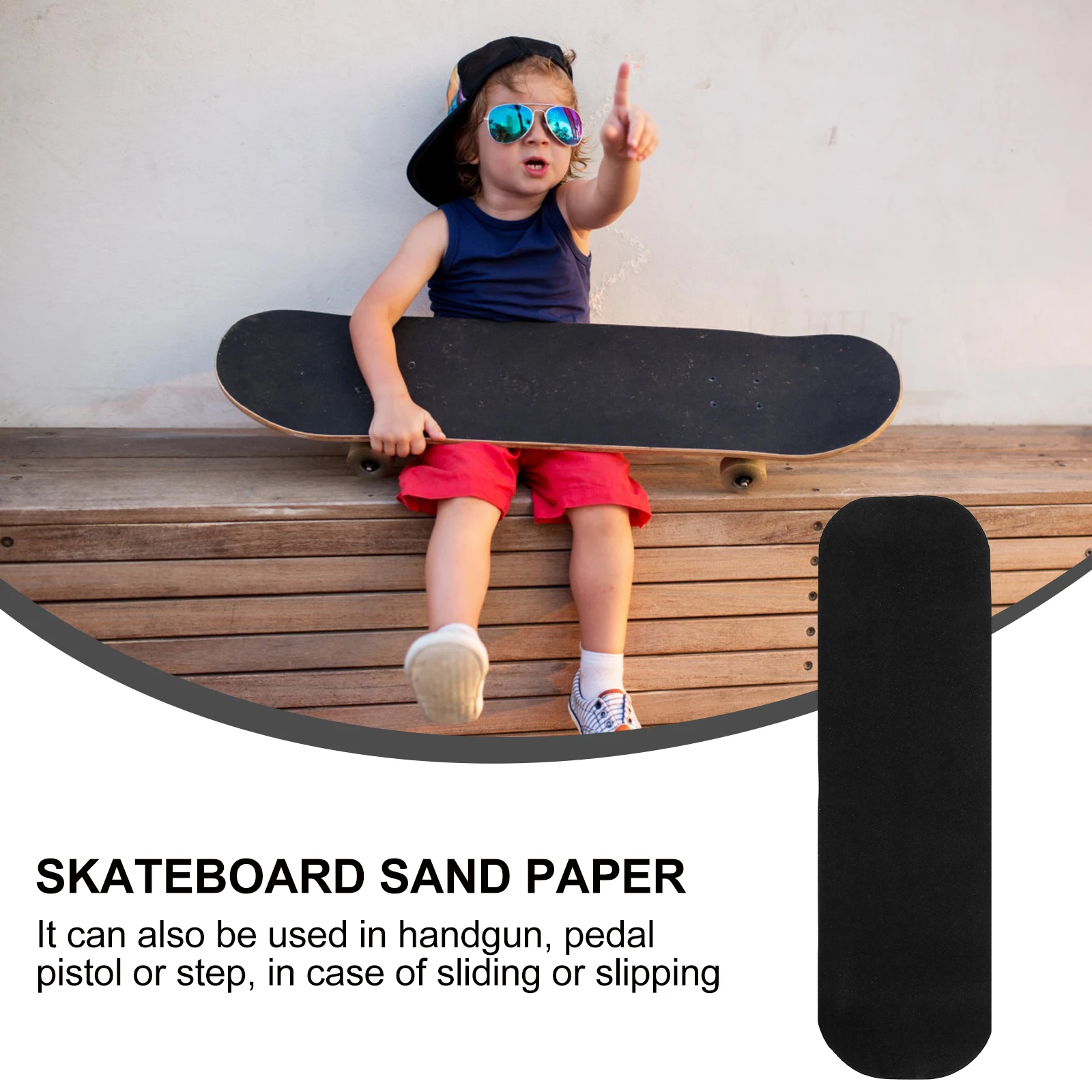 80x20 سنتيمتر مكافحة زلة الصنفرة ل سكيت سكوتر شريط لحام الثقيلة غير تتلاشى سطح لاصق ل الدرج دواسة كرسي متحرك