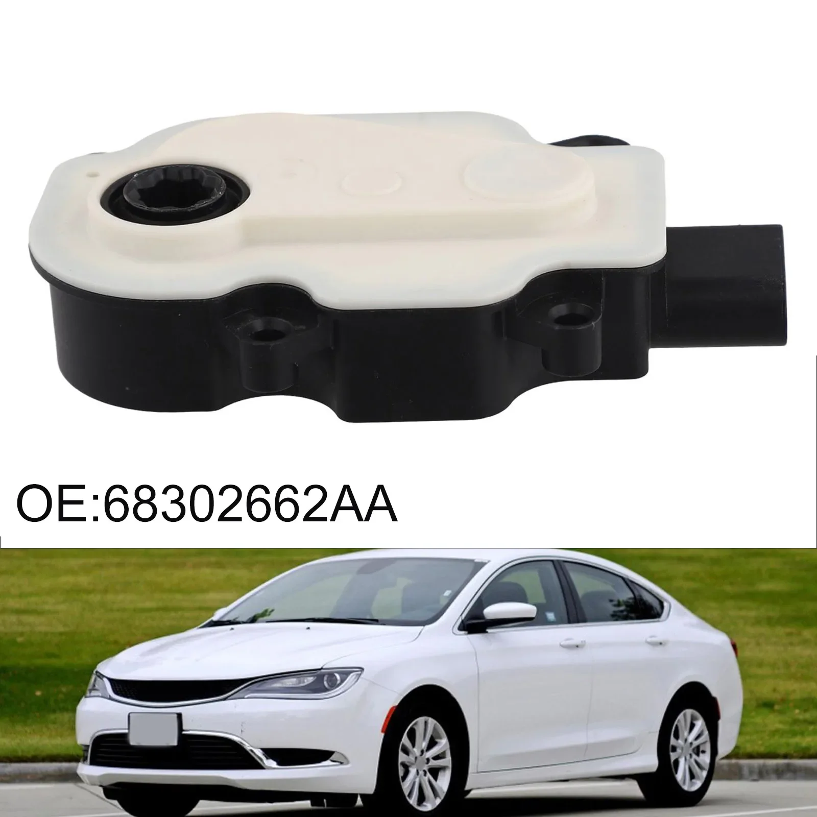 Auto Parts Air Actuator Motor Kit 1pc 68302662AA Black Dustproof Plastic Waterproof For Chrysler 200 2015-2017 High Precision