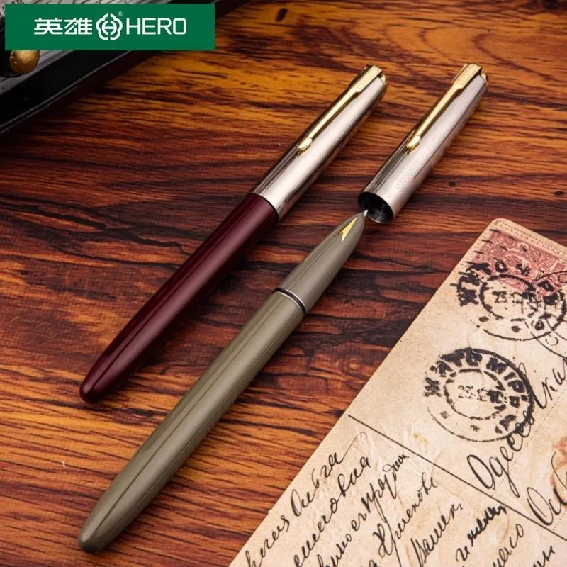 

Hero 616/616S Fountain Pen EF/F/Bent 0.38 0.5MM Art Nib Smooth Writing Experience Pens stationery Office Pen Bulk