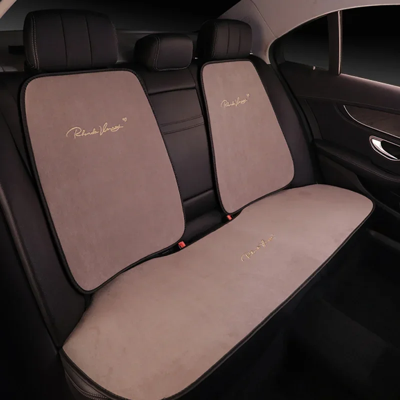 

Suede Four Seasons Car Seat Cushion Winter Warmth Four season constant temperature Ins style cushion Automotive Interior