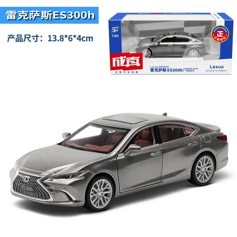 1:35 LEXUS ES300H wysoka symulacja odlewane modele ze stopu metalu Model samochodu światło dźwiękowe Pull Back kolekcja zabawki na prezenty dla