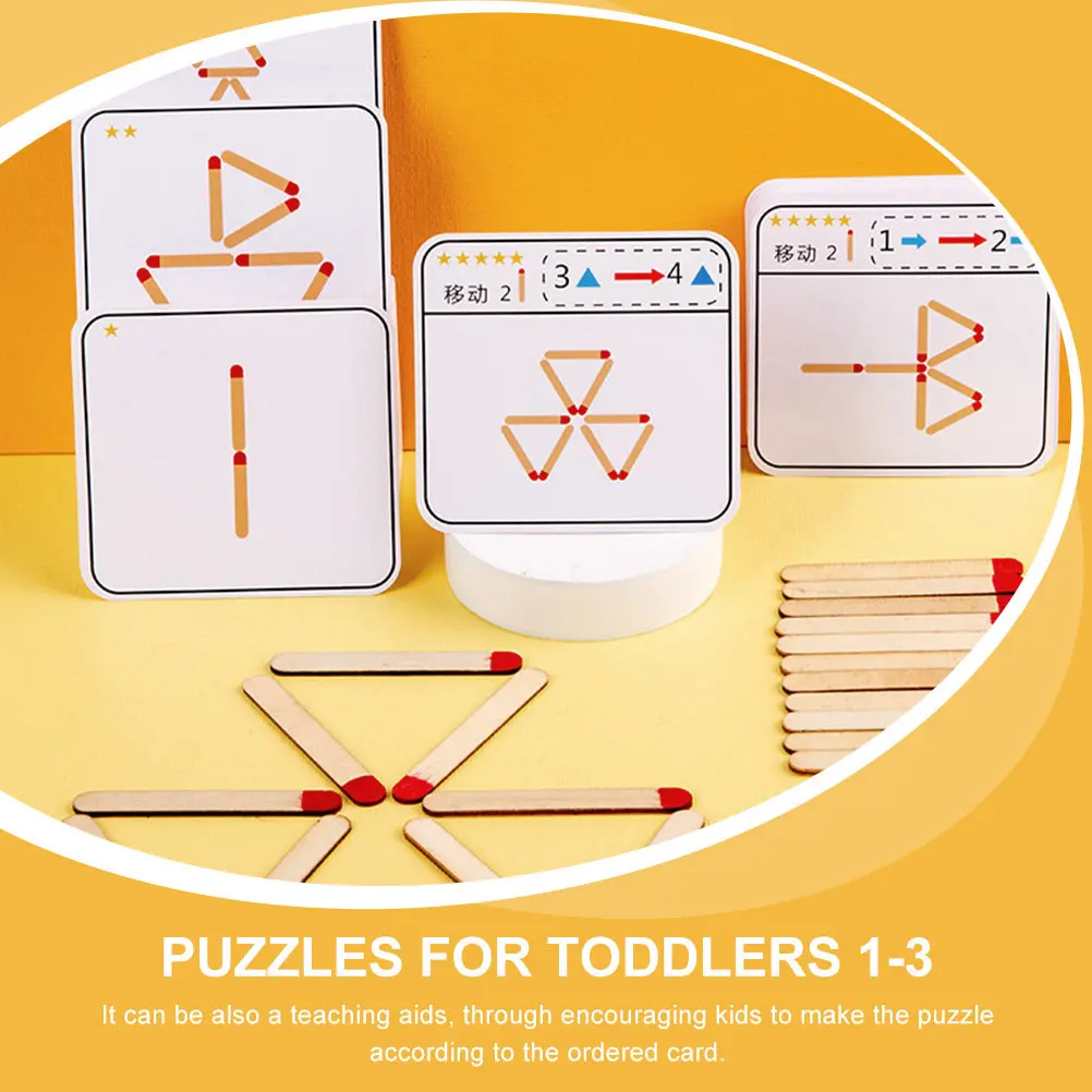 

1Set Logic Puzzle Game Geometric Shape Educational Desktop Early Learning Cognitive Development for Kids Ages 2-5