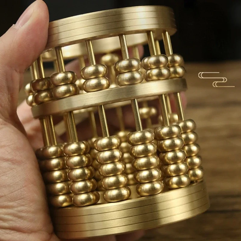 Financial Abacus Penholder Office Desktop Light Luxury Style Advanced Sense Creative Design Sense Decoration