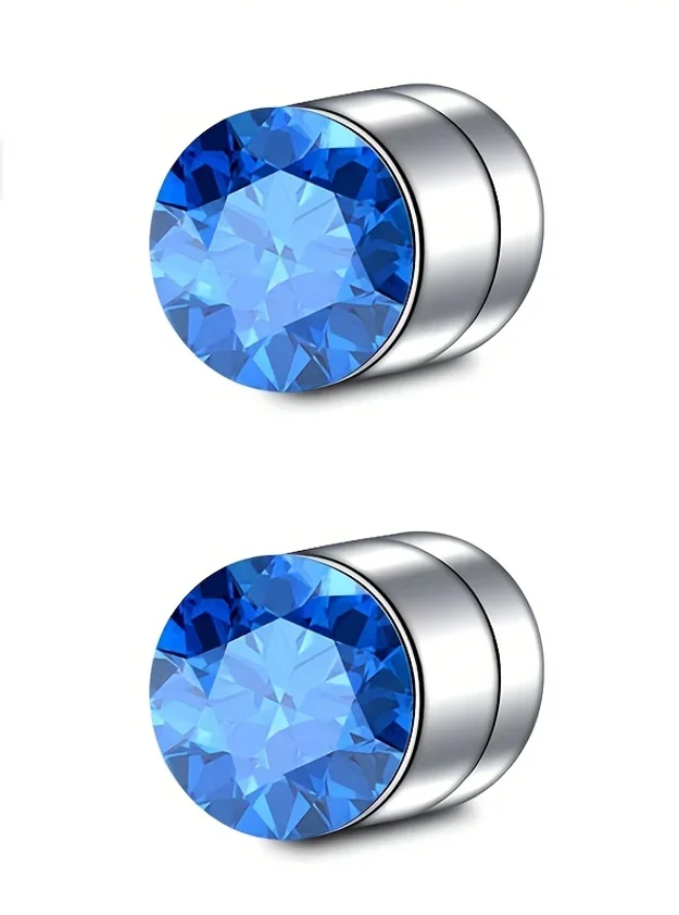 2–12 Stück einfache magnetische Nasen-Ohrstecker aus Edelstahl, 3 mm nicht durchbohrter Körperschmuck für Männer und Frauen