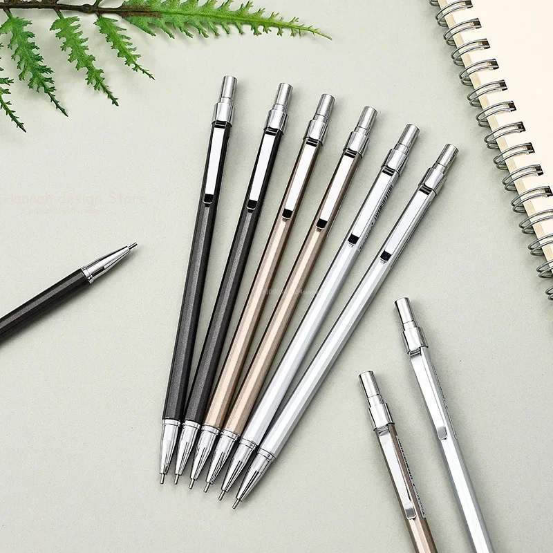 1pcs Mechanical Pencil 0.5/0.7mm Pencil Metal Rod Automatic Pen Pencil Lead Refill Student Stationery Wholesale Lapiseira image 4