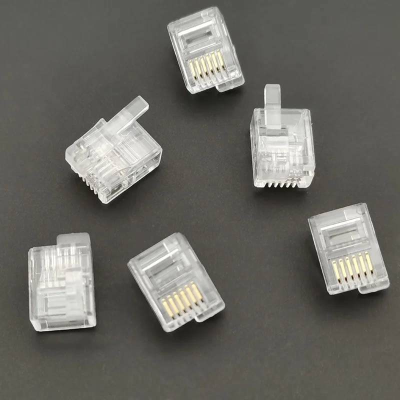 

RJ11 RJ12 crystal head 6P6C right buckle position is tilted to the right and left for NXT six-core wire LEGO EV3