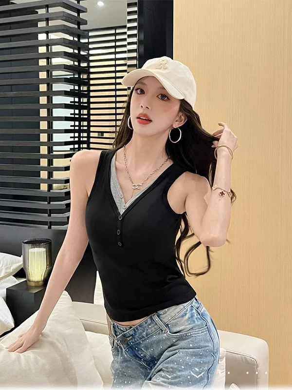 Damska kamizelka z aksamitu imitującego dwuczęściowy komplet, bielizna z wkładkami w biuście, piękny biustonosz, bazowa warstwa, wyszczuplający top...