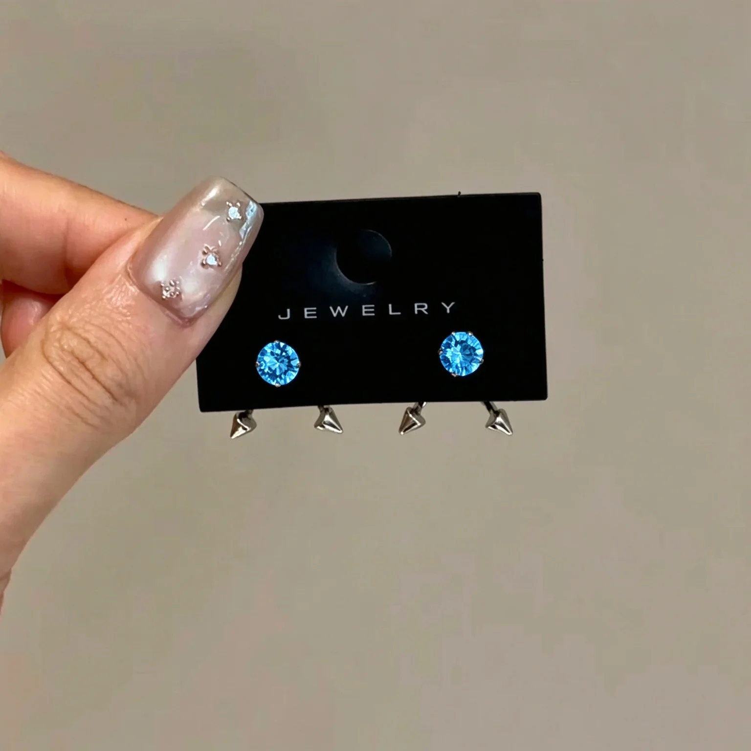 1pair Hot Sale Punk Stainless Steel Spike Devil Ear Bone Stud Earrings for Women Spicy Girl Y2K 2000s Unique New Fashion Gift