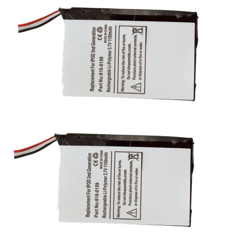 616-0159 3.7V 800-900mAh New Replacement Battery for IPod 3 3G 3rd A1040 Generation High Quality Mobile Phone Accumulator