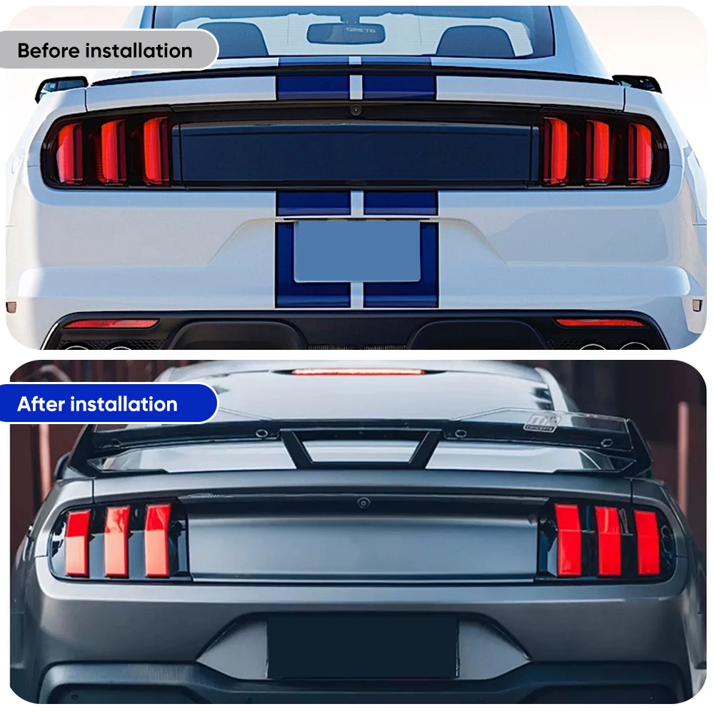 2 Stück 5-Modus Dynamische LED-Rückleuchte für Ford Mustang 2015-2023 DRL Bremslicht Sequentieller Blinker Plug-and-Play IP67 Wasserdicht