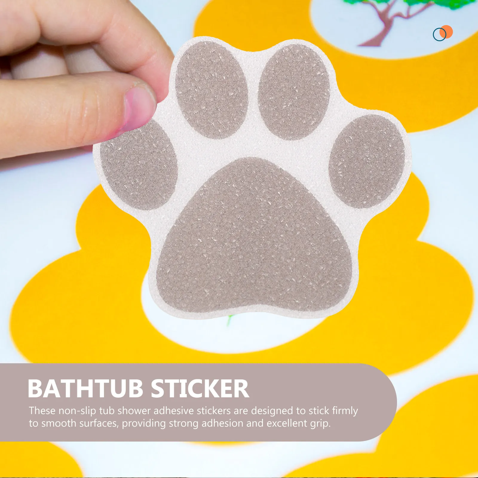 10Pcs Anti Slip Wall Stickers Paw Bathtub Decals Self Adhesive Shower Floor Non Slip Stickers Tub Grips Bathroom Safety