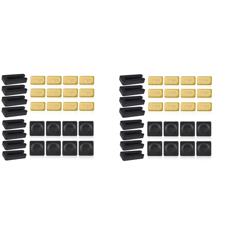

BAAJ-16 Sets Ceiling Fan Blade Balancing Kit Metal Self-Adhesive Gold 3G Weight, Metal Self-Adhesive Black 5G Weight