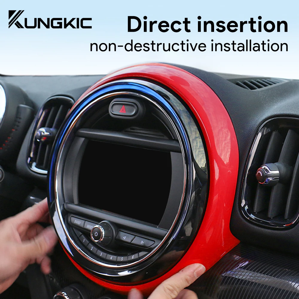 

KUNGKUC for Mini Cooper F60 Countryman Accessories Car Interior Instrument Central Center Control Speedometer Frame Sticker