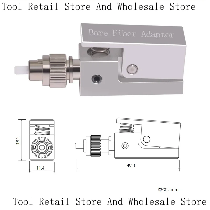 Inner Diameter Of The FC Square Adapter Flange Temporary Connection OTDR Test Bare Fiber Coupler Is Selectable