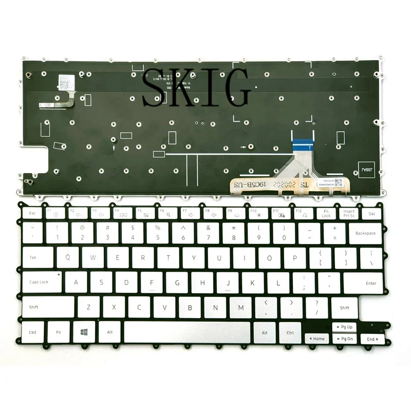 

New For Samsung NP730QCJ NP 730QCJ NP730QCJ-K01US NP730QCJ-K02US NP730QDA NP730QDA-KA1US Laptop Keyboard US Silver With Backlit