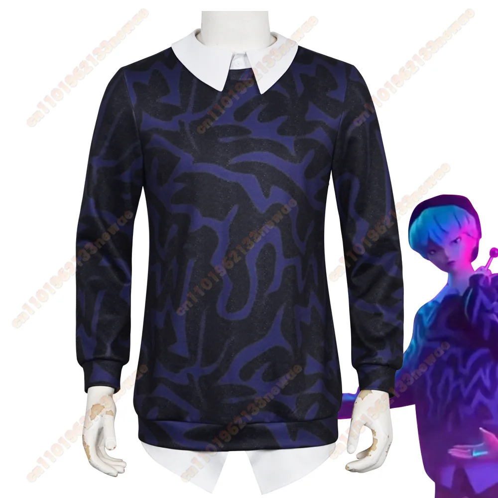 

MINISO high-quality Kpop Demon Hunters Saja Boys Baby Cosplay Costume Men Boys Cosplay Top Shirt Halloween Roleplay Demon Shirt