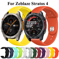 22mm Silicone Band For Zeblaze Stratos 4 3 2 Ultra Sport Strap For Zeblaze Vibe 7 7 Pro 7 Lite Btalk Ares 3 Plus/GTS 3 GTR 3 Pro