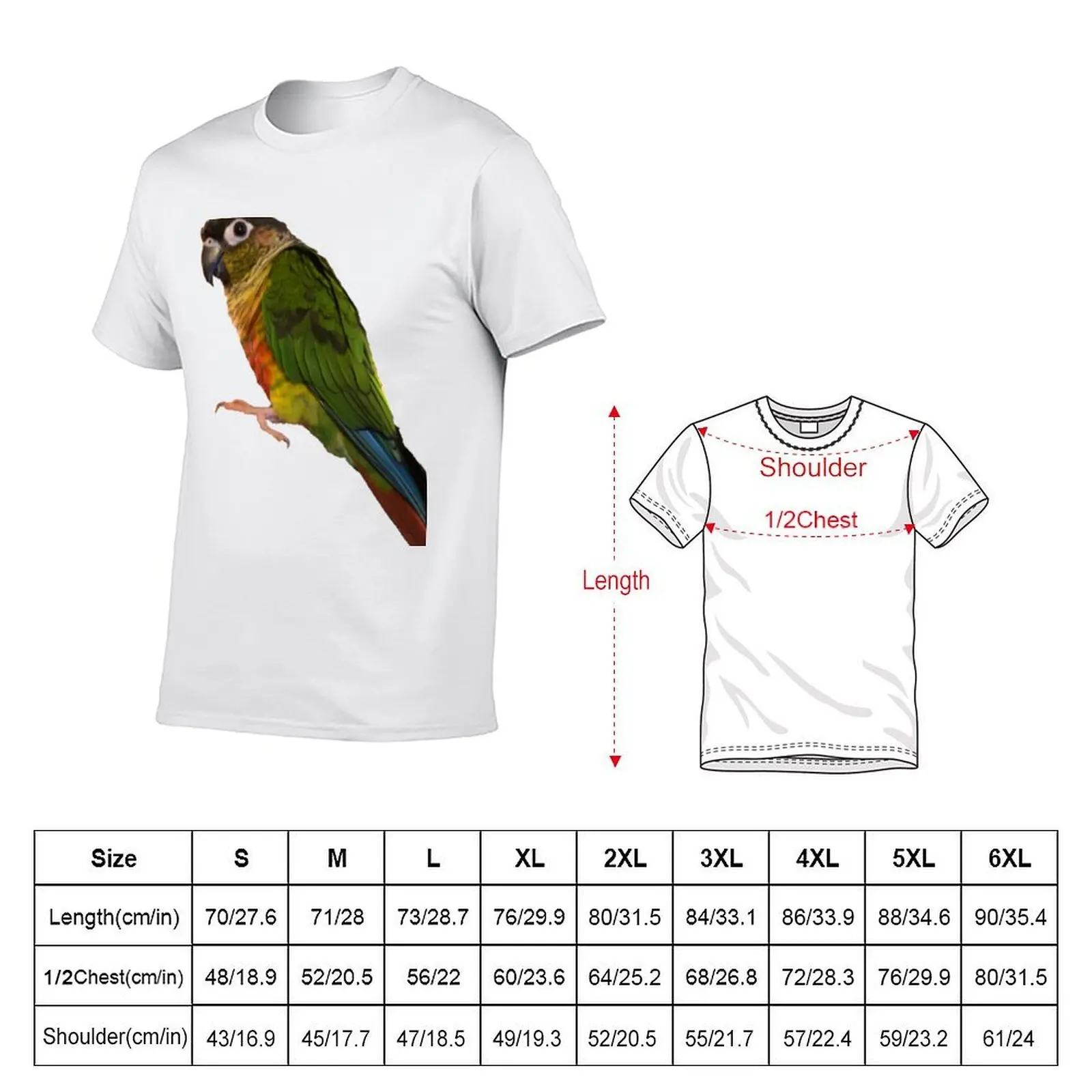 Green Cheek Conure design | Conure | Small Parrot | Parakeet Parrot lover T-Shirt
