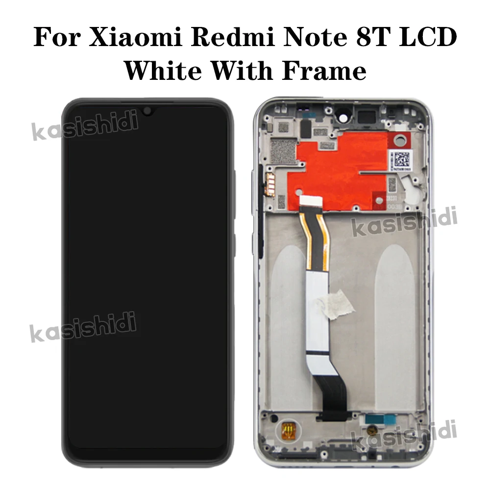 LCD For Xiaomi Redmi Note 8T Display Touch Screen Digitizer Assembly Replacement For Xiaomi Redmi Note 8T With Frame Back Cover