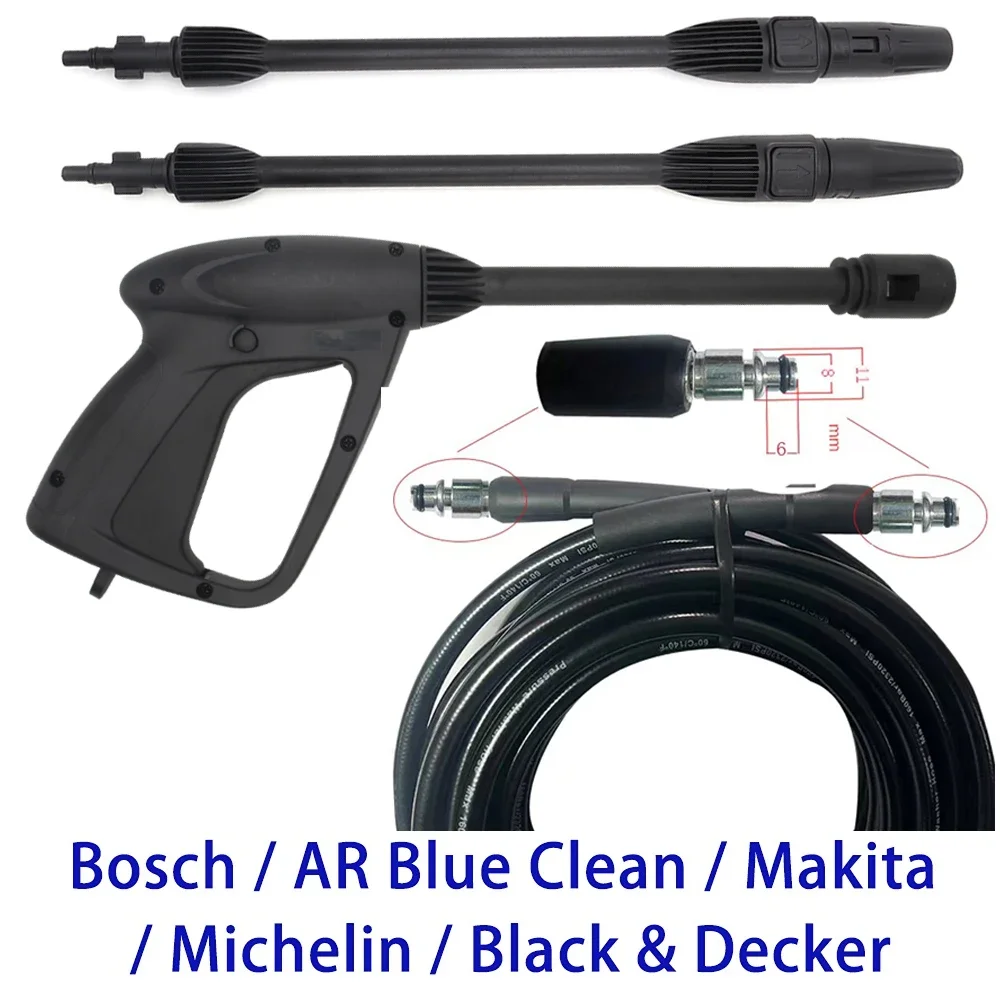 

High Pressure Washer Spray Gun Jet Lance Nozzle Car Washer Jet Water Gun Spear Wand for Bosch Black Decker AR Blue Clean Makita