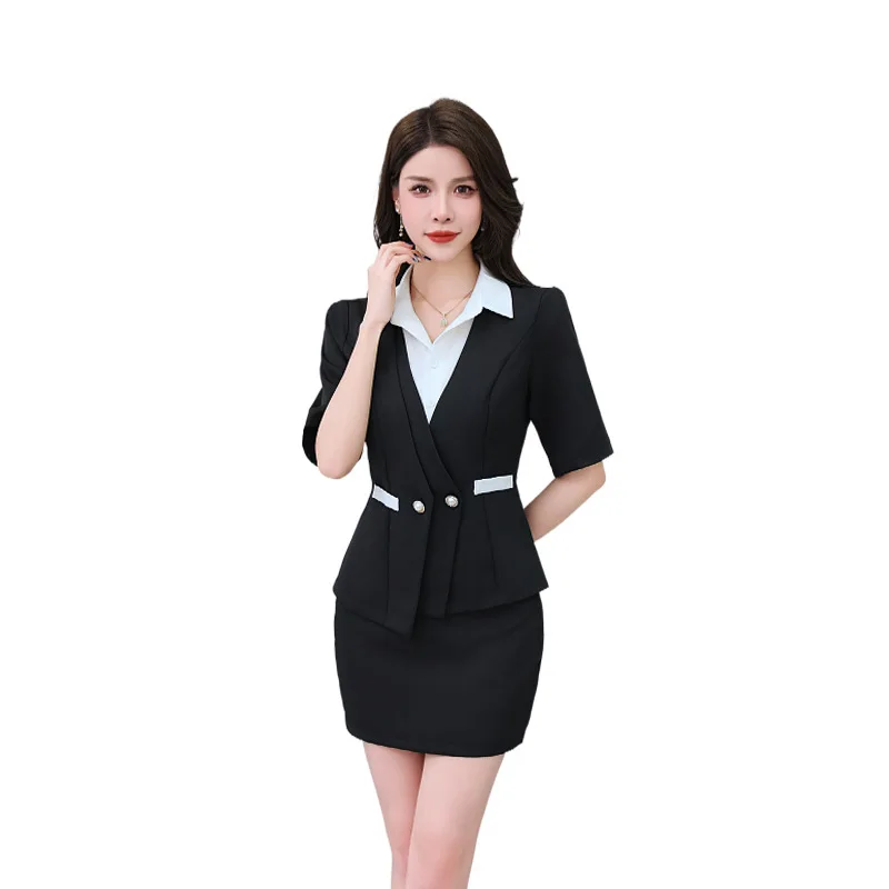 Woman Work Clothes Suit Hotel Waiter Beauty Salon Spa Massage Nail Cafe Sexy Foot Bath Sauna Technician Overall Skirt Uniform