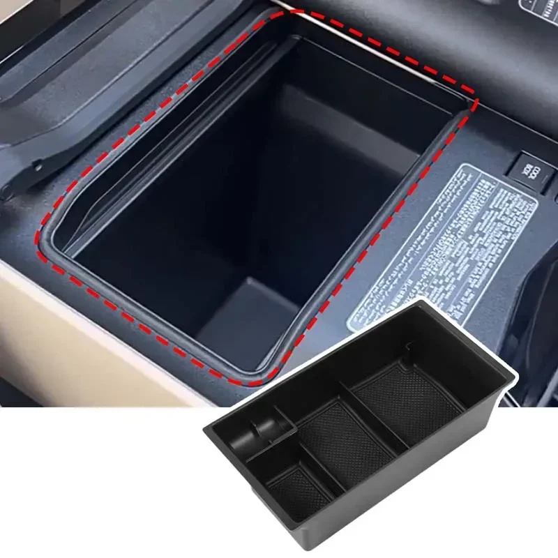 For Toyota Land Cruiser LC200 J200 J300 LC300 2008-2024 Car Organizer Tray Interior Center Console Storage Armrest Box Holder