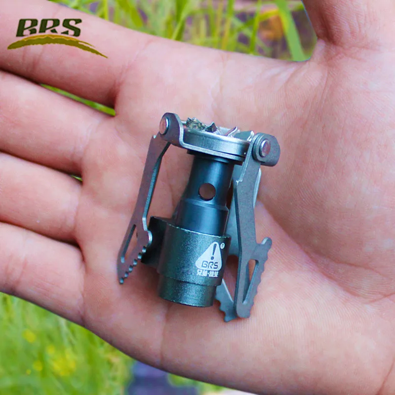 BRS-3000T Ultra-light Titanium Alloy Camping Stove Gas Stoves Outdoor Cooker Outdoor Gas Stove Miniature Picnic Stoves