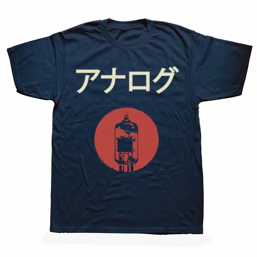 Lustige Retro japanische analoge Röhre klassische Grafik T-Shirts Männer Frauen Mode Casual T-Shirt 100 % Baumwolle lose übergroße T-Shirt