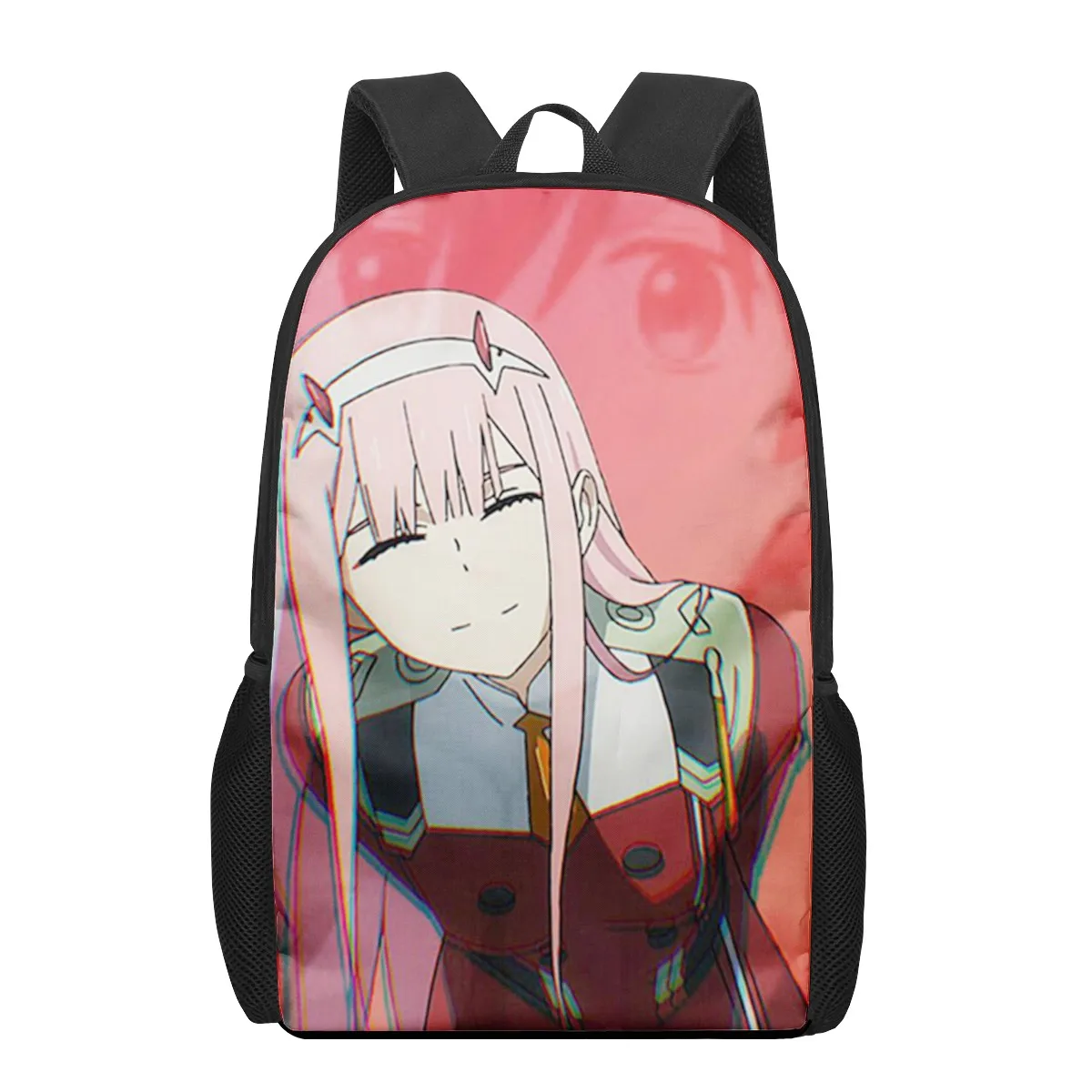 

DARLING in the FRANXX Anime 3D Pattern School Bag for Children Girls Boys Casual Book Bags Kids Backpack Boys Girls Schoolbags B