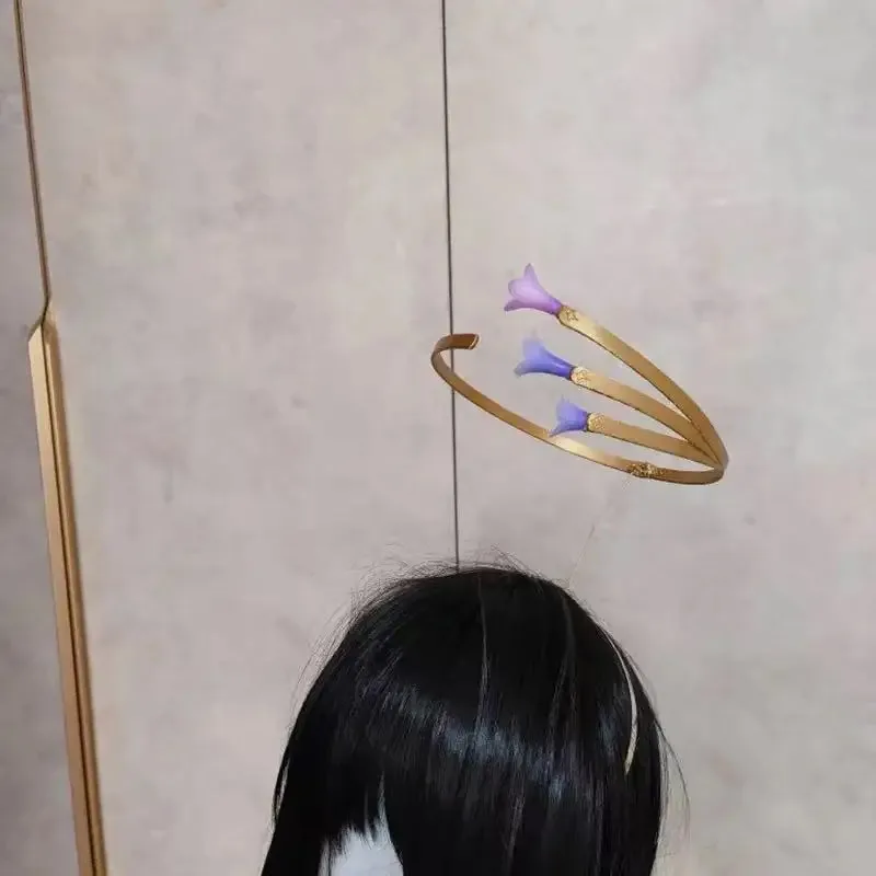 متوفر في المخزون لعبة هونكاي ستار السكك الحديدية أحدث أغطية الرأس روبن التأثيرية هالة الأذن أقراط مشبكية ملكة جمال روبن الدعامة لحفلة كرنفال الهالوين #3