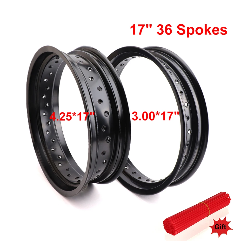 Motorcycle parts 3.00x17 Inch 4.25x17 Inch 36 Spokes Holes Aluminum Alloy Motorcycle  3.00*17\