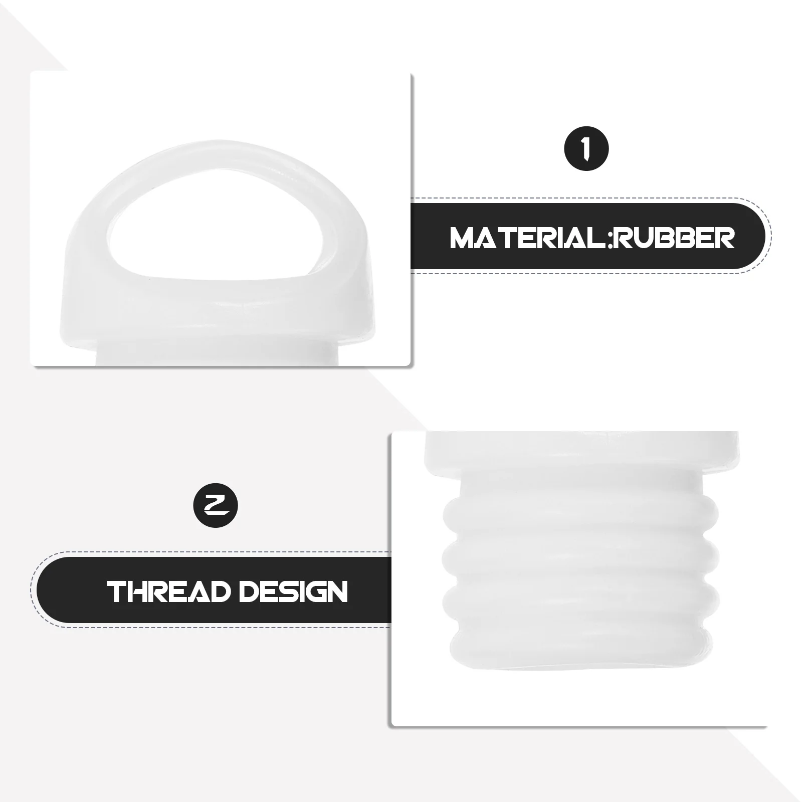 

3Pcs Mop Bucket Drain Plugs Rubber Replacement Plug Stopper Leak Proof Durable Mop Bucket Outlet Plug Hole Stopper