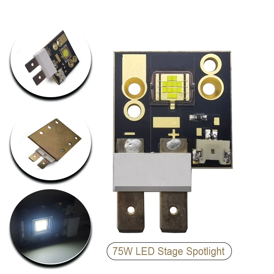 

75 Watt LED Stage LED beads 75W High Power Light Chip DC3-5V 16A For Moving Head Lamp Follow Spot