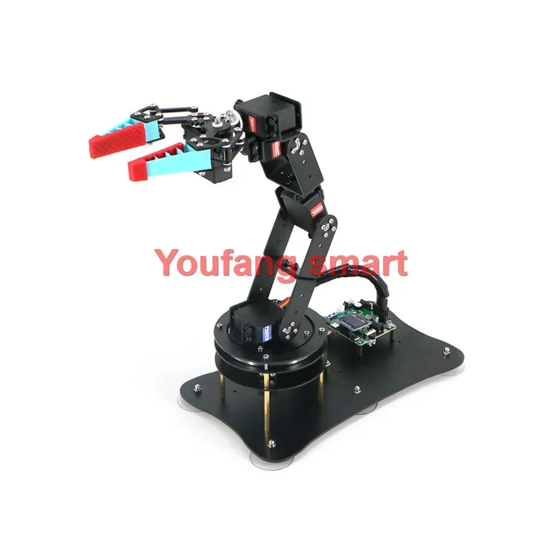 6 DOF Robot Arm with Flexible Manipulator claw Industrial Metal Alloy Kit For Arduino Robot DIY Kit PS2 Control Programmable Kit